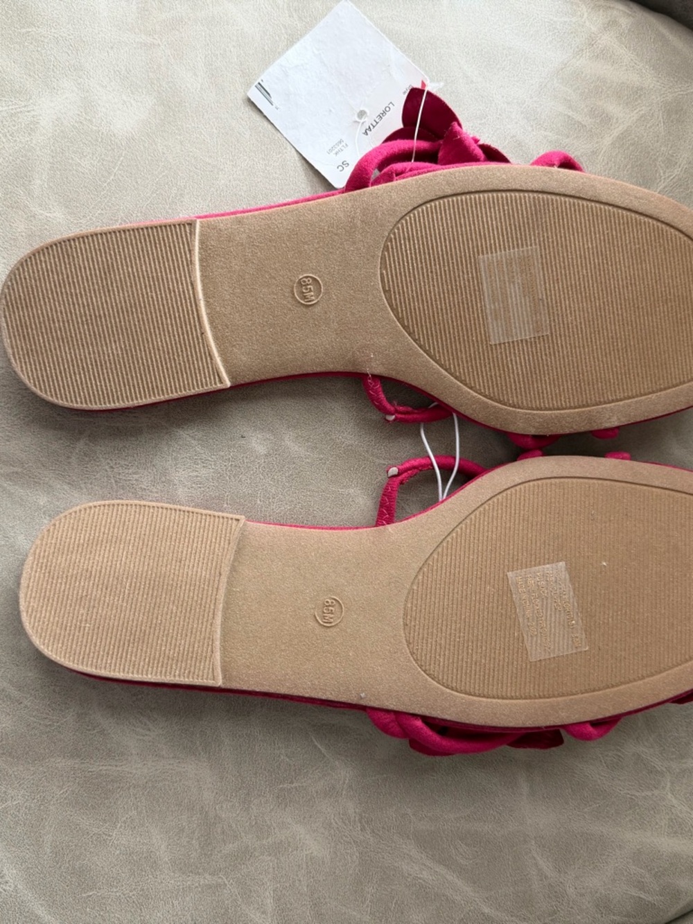 Steve Madden Hot Pink Floral Slide Sandals - Picture 5 of 5